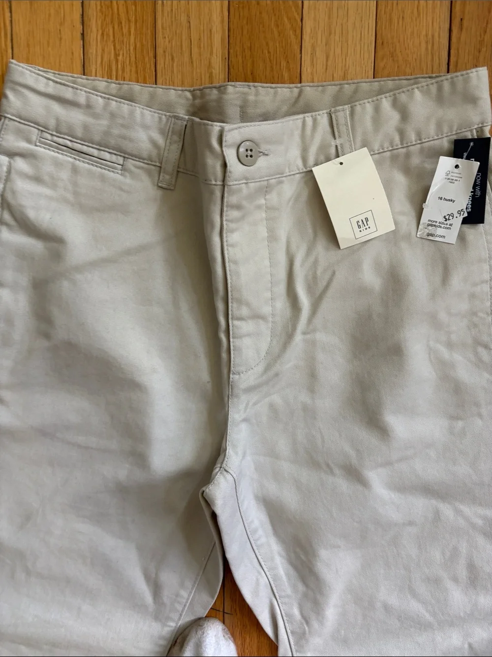 GAP Men's Straight Chino Pants in Light Cream
